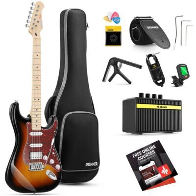 Donner DST-152 ST Electric Guitar Kit - Sunburst