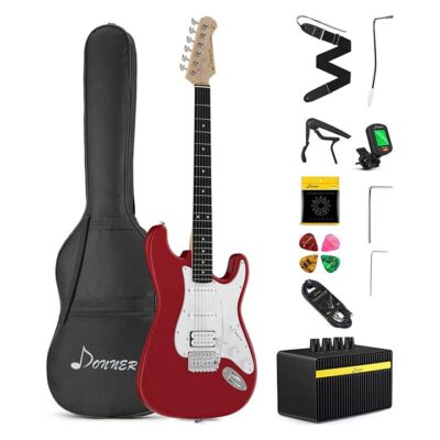 Donner DST-100 Electric Guitar Kit - Red