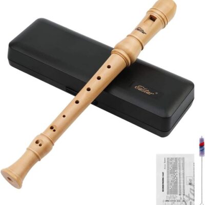 Eastar Soprano Recorder Instrument for Kids Adults Beginners, German fingering C Key Maple Wooden Recorder - German style