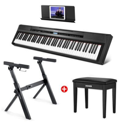 Donner DEP-20 Portable Keyboard Piano - Piano + Bench + Stand