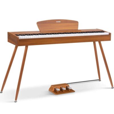 Donner DDP-80 Wooden Weighted Piano for Home - Natural-Sound Upgrade / Piano