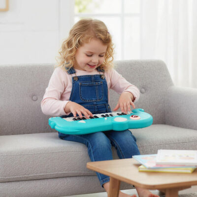 Kids Piano Keyboard Elephant Shape Toy Digital Piano-Blue