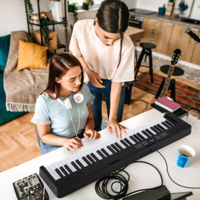 Key Foldable Piano Keyboard with MIDI and Split Function-Black