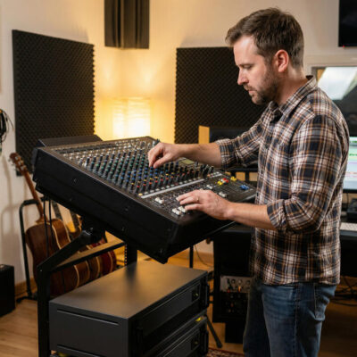 Layer Professional Audio Rack Mount with Lockable Wheels